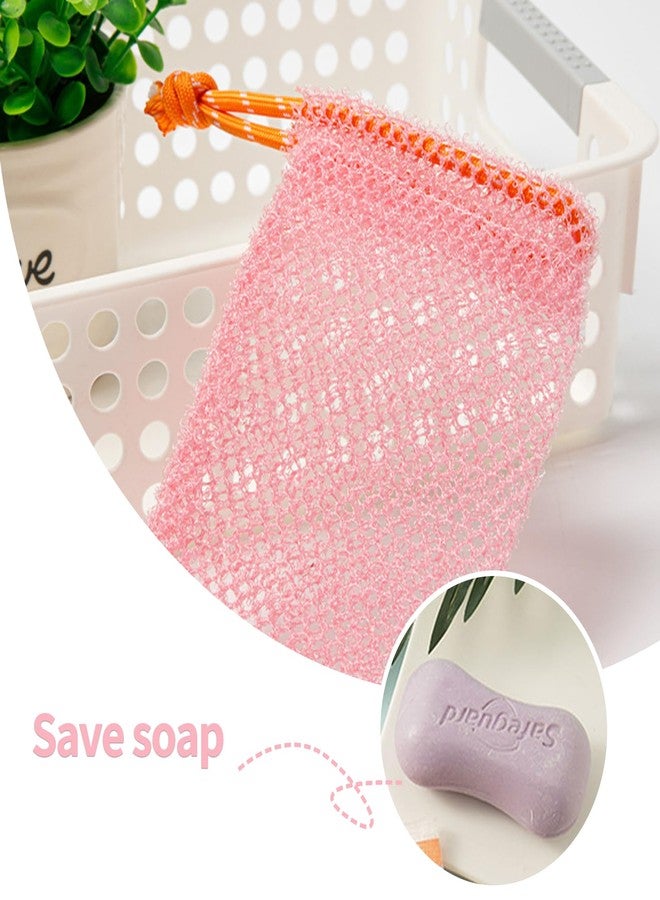 QIYUDA 6 Pack Bar Soap Bag, Exfoliating Net Mesh Soap Savers Pouch Drawstring Holder Bags for Shower - Image 5